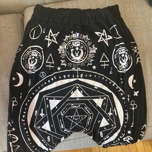 Killstar Inspired Goth Harem Drop Crotch Pants